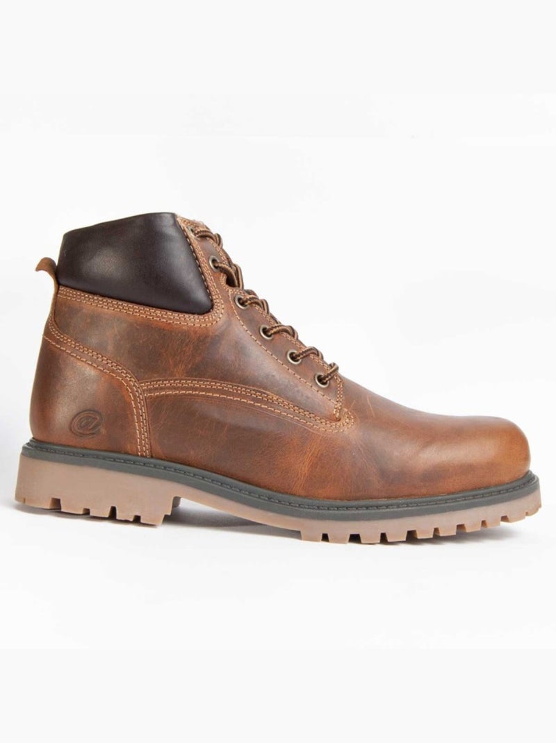 Botte Cuir Naturel Purapiel Marron - Kiabi