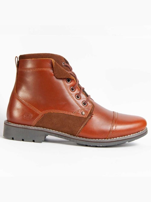 Botte Cuir Naturel Purapiel - Kiabi Botte Cuir Naturel Purapiel - Kiabi