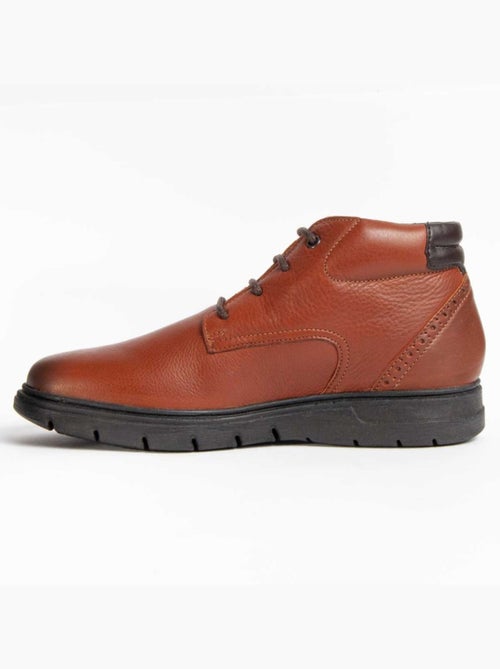 Botte Cuir Naturel Purapiel - Kiabi Botte Cuir Naturel Purapiel - Kiabi