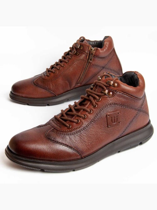 Botte Cuir Naturel Purapiel - Kiabi Botte Cuir Naturel Purapiel - Kiabi