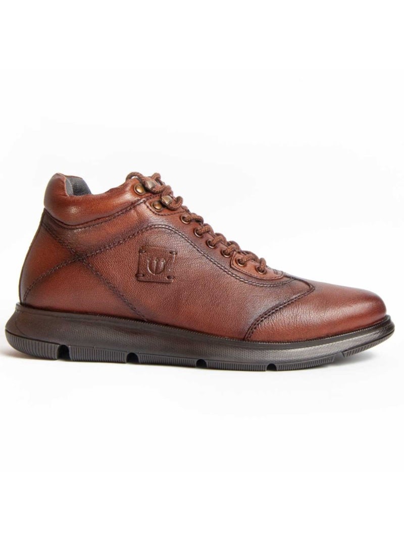 Botte Cuir Naturel Purapiel Marron - Kiabi