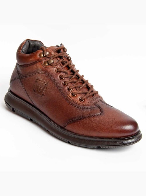Botte Cuir Naturel Purapiel - Kiabi Botte Cuir Naturel Purapiel - Kiabi