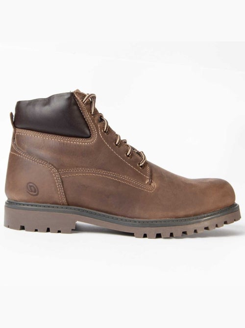 Botte Cuir Naturel Purapiel - Kiabi Botte Cuir Naturel Purapiel - Kiabi