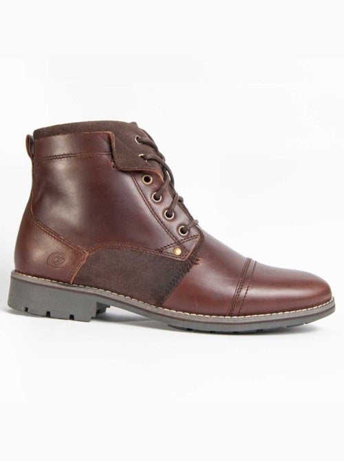 Botte Cuir Naturel Purapiel - Kiabi Botte Cuir Naturel Purapiel - Kiabi
