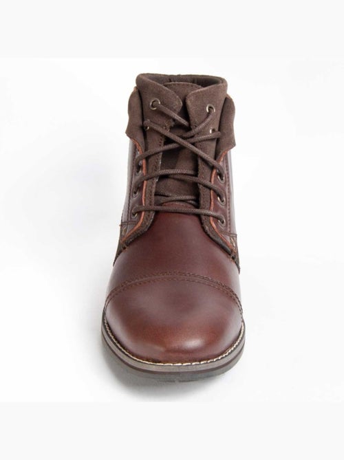 Botte Cuir Naturel Purapiel - Kiabi Botte Cuir Naturel Purapiel - Kiabi