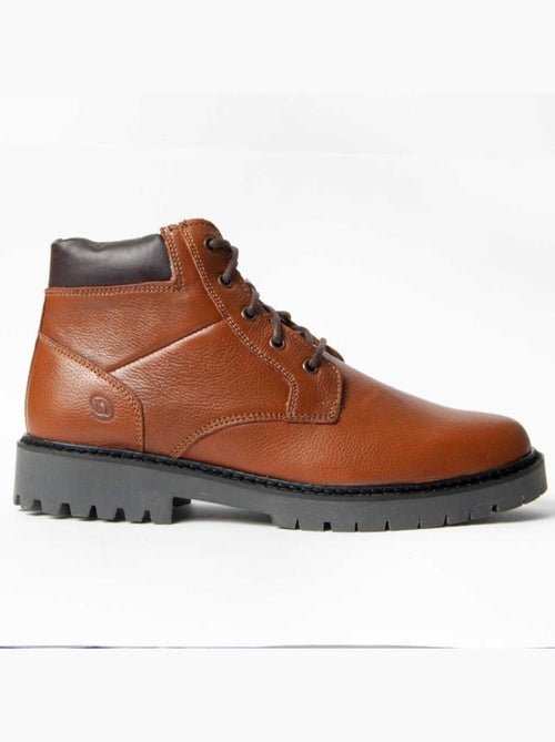 Botte Cuir Naturel Purapiel - Kiabi Botte Cuir Naturel Purapiel - Kiabi