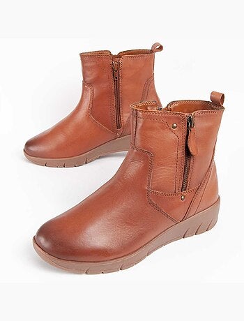 Botte Cuir Naturel Purapiel