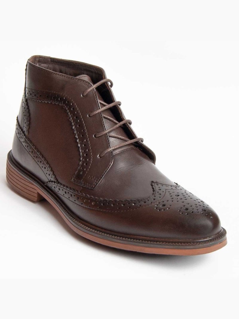 Botte Cuir Naturel Purapiel Marron - Kiabi
