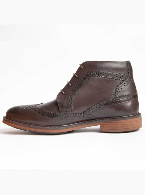 Botte Cuir Naturel Purapiel - Kiabi Botte Cuir Naturel Purapiel - Kiabi