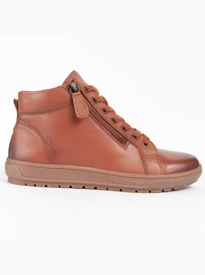 Botte Cuir Naturel Purapiel Marron - Kiabi