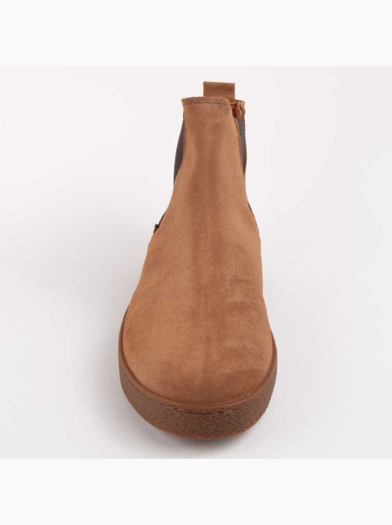Botte Cuir Naturel Purapiel Marron - Kiabi