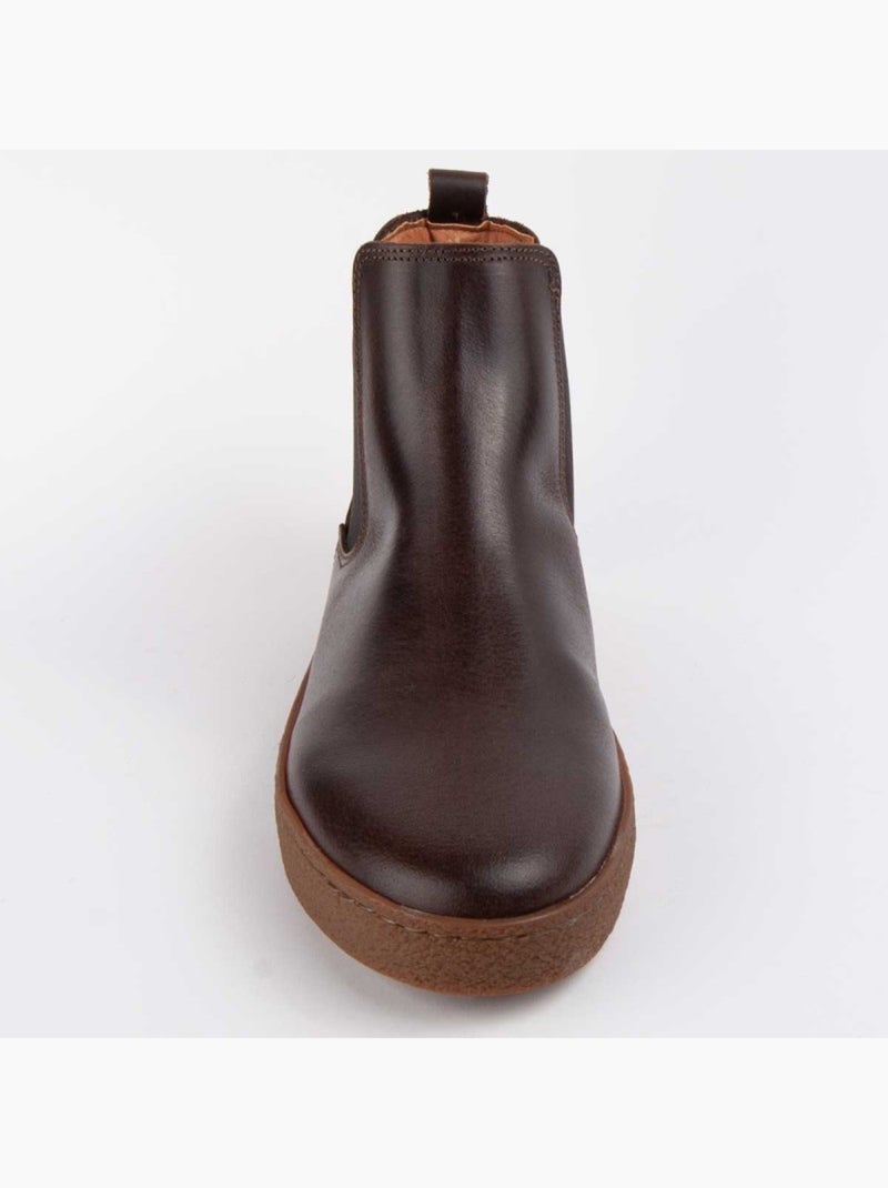 Botte Cuir Naturel Purapiel Marron - Kiabi