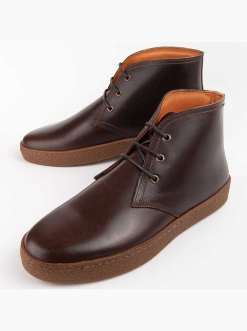 Botte Cuir Naturel Purapiel - Kiabi Botte Cuir Naturel Purapiel - Kiabi