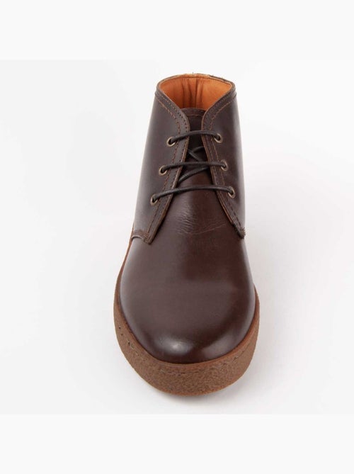 Botte Cuir Naturel Purapiel - Kiabi Botte Cuir Naturel Purapiel - Kiabi