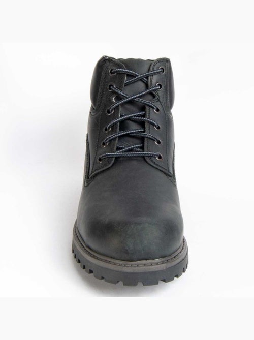 Botte Cuir Naturel Purapiel - Kiabi Botte Cuir Naturel Purapiel - Kiabi