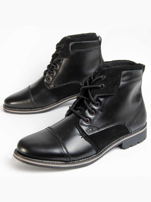 Botte Cuir Naturel Purapiel - Kiabi Botte Cuir Naturel Purapiel - Kiabi