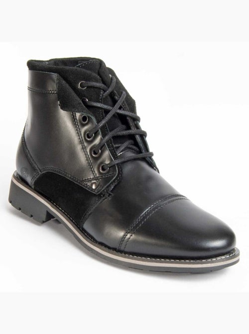 Botte Cuir Naturel Purapiel - Kiabi Botte Cuir Naturel Purapiel - Kiabi