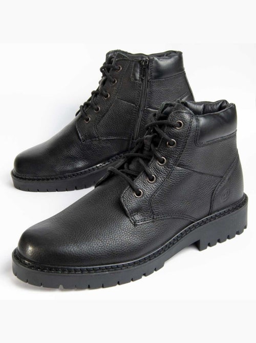 Botte Cuir Naturel Purapiel - Kiabi Botte Cuir Naturel Purapiel - Kiabi
