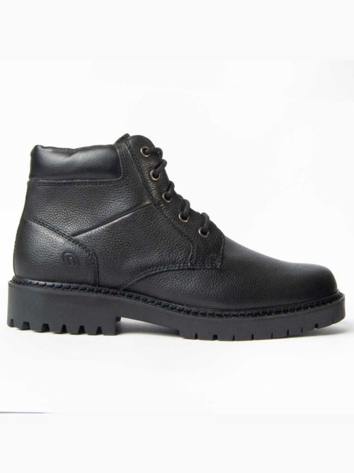 Botte Cuir Naturel Purapiel - Kiabi Botte Cuir Naturel Purapiel - Kiabi