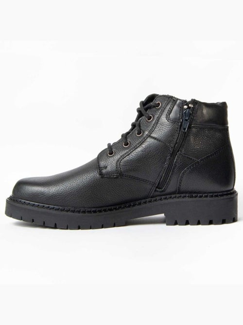 Botte Cuir Naturel Purapiel - Kiabi Botte Cuir Naturel Purapiel - Kiabi