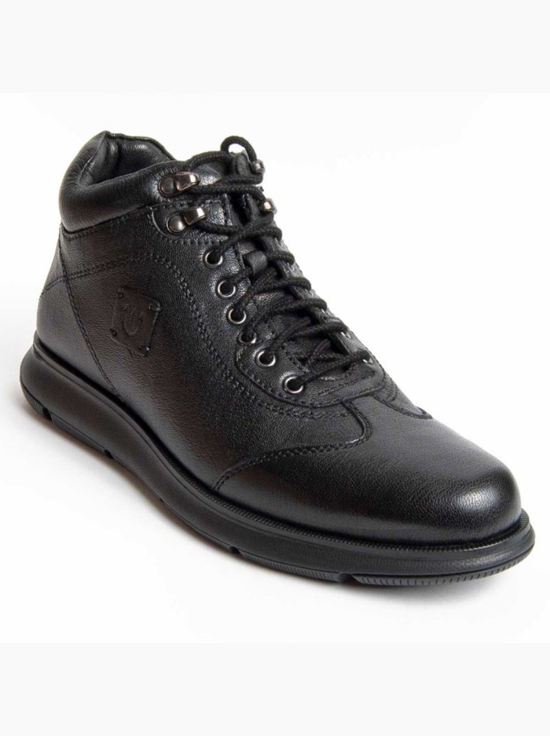Botte Cuir Naturel Purapiel Noir - Kiabi