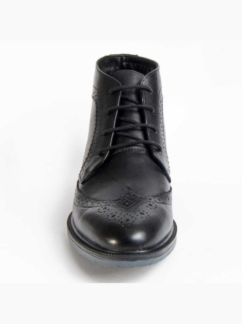 Botte Cuir Naturel Purapiel - Kiabi Botte Cuir Naturel Purapiel - Kiabi