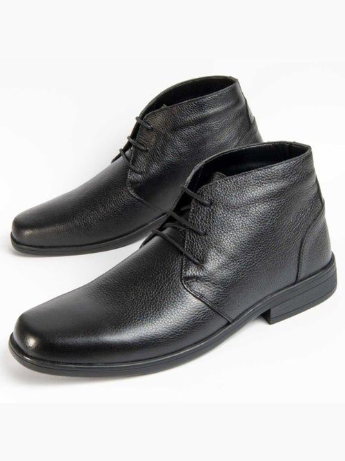 Botte Cuir Naturel Purapiel - Kiabi Botte Cuir Naturel Purapiel - Kiabi