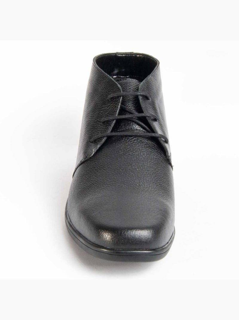 Botte Cuir Naturel Purapiel Noir - Kiabi