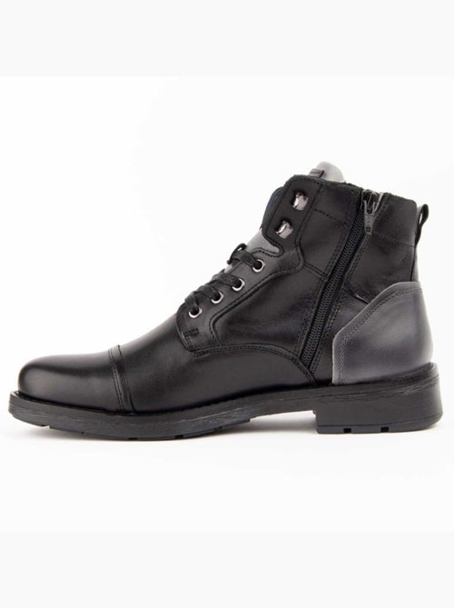 Botte Cuir Naturel Purapiel - Kiabi Botte Cuir Naturel Purapiel - Kiabi