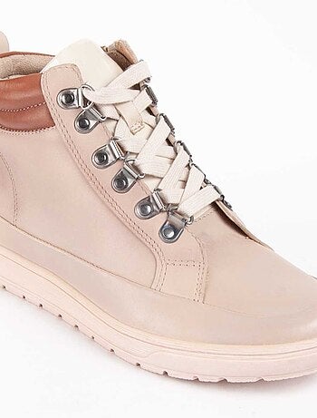 Botte De Cheville Cuir Naturel Purapiel