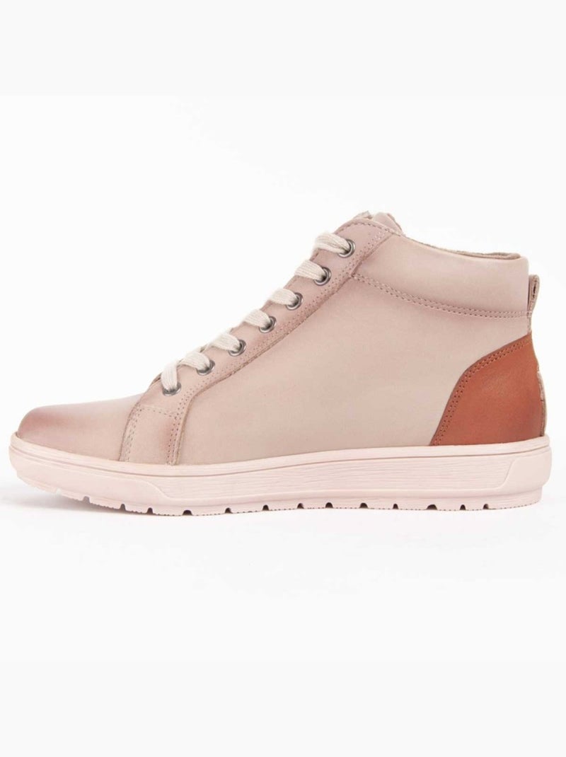 Botte De Cheville Cuir Naturel Purapiel Blanc - Kiabi