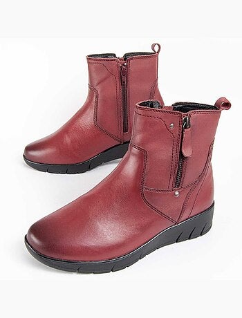 Botte De Cheville Cuir Naturel Purapiel