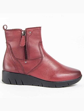 Botte De Cheville Cuir Naturel Purapiel