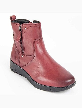 Botte De Cheville Cuir Naturel Purapiel