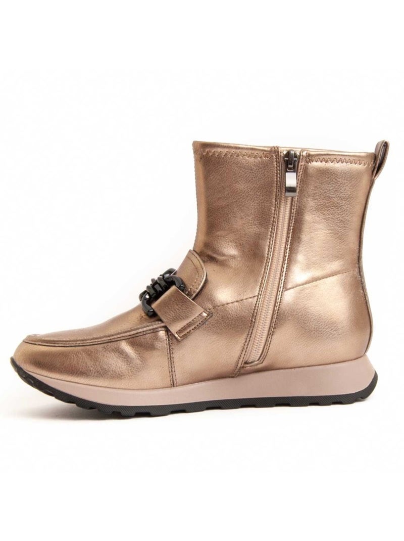 Botte De Cheville Matière Synthétique Et Textile Montevita Doré/or - Kiabi