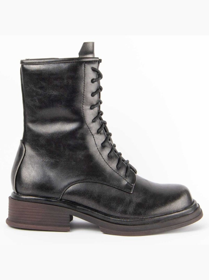 Botte De Cheville Matière Synthétique Et Textile Montevita Gris - Kiabi
