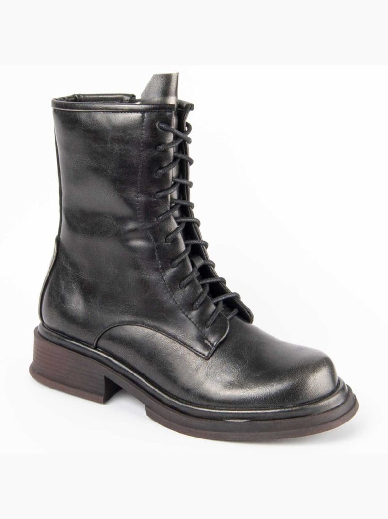 Botte De Cheville Matière Synthétique Et Textile Montevita Gris - Kiabi