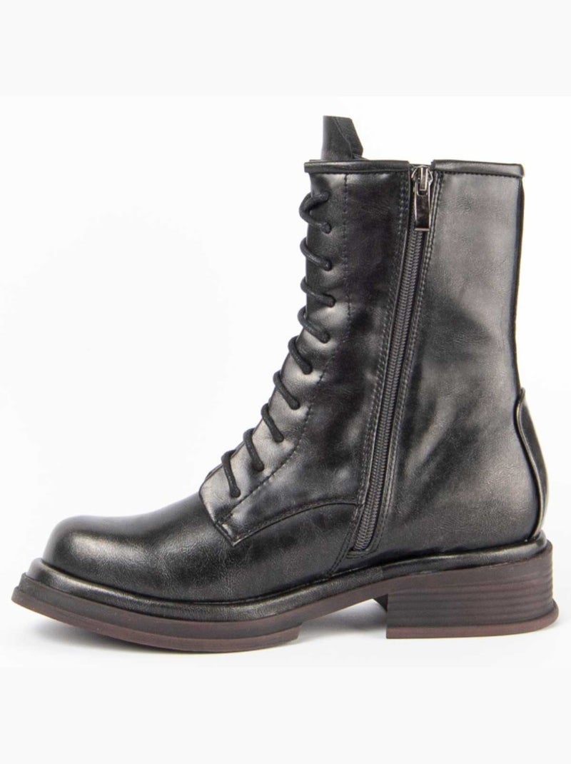 Botte De Cheville Matière Synthétique Et Textile Montevita Gris - Kiabi