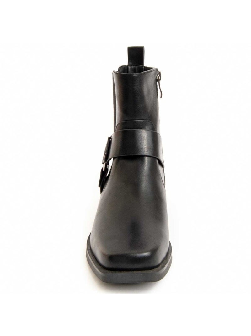Botte De Cheville Matière Synthétique Et Textile Montevita Noir - Kiabi