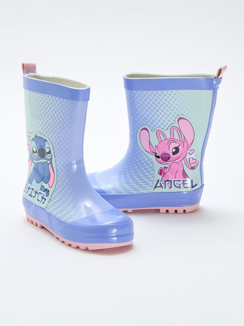 Botte en caoutchouc 'Angel' 'Stitch' 'Disney' Bleu - Kiabi