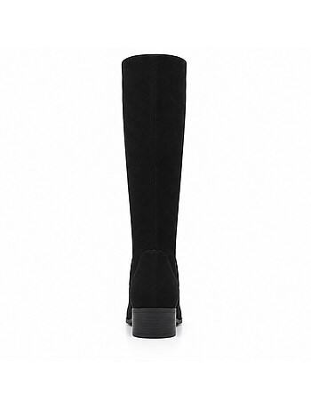 Bottes à talon cuir naturel purapiel
