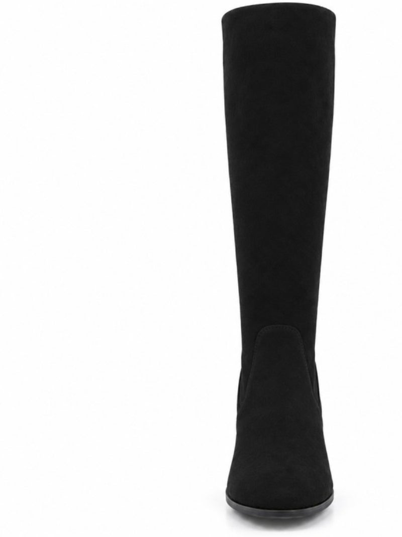 Bottes à talon cuir naturel purapiel Noir - Kiabi