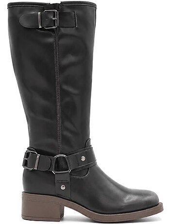 Bottes à talon matière synthétique montevita