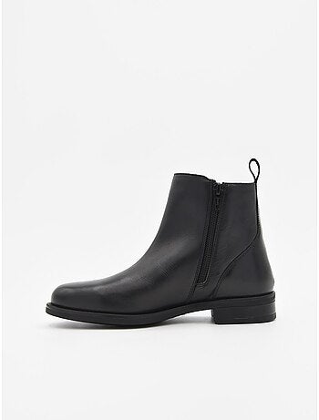 Bottes Basses Cuir Naturel Purapiel