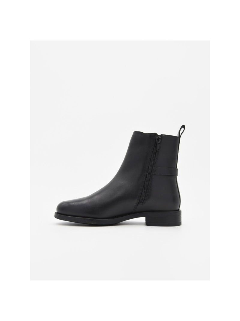 Bottes Basses Matériau Synthétique Purapiel Noir - Kiabi