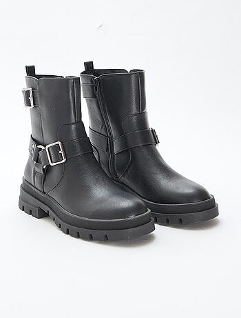 Bottes courtes unicolore