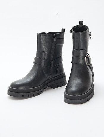 Bottes courtes unicolore