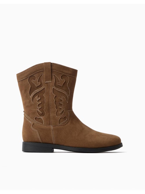 Bottes de cowboy brodées, mo fashion - Kiabi