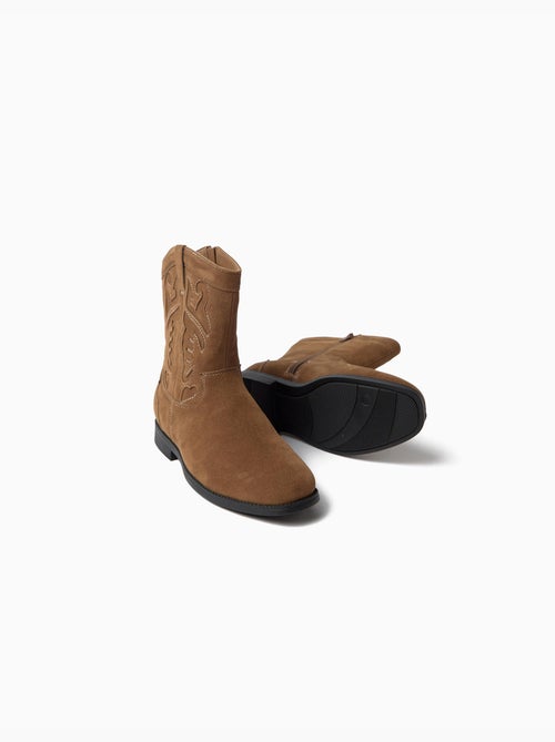 Bottes de cowboy brodées, mo fashion - Kiabi