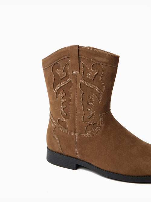Bottes de cowboy brodées, mo fashion - Kiabi